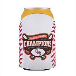 DC1000RD4CP-BASE Baseball Can Cooler With Full Color Custom Imprint